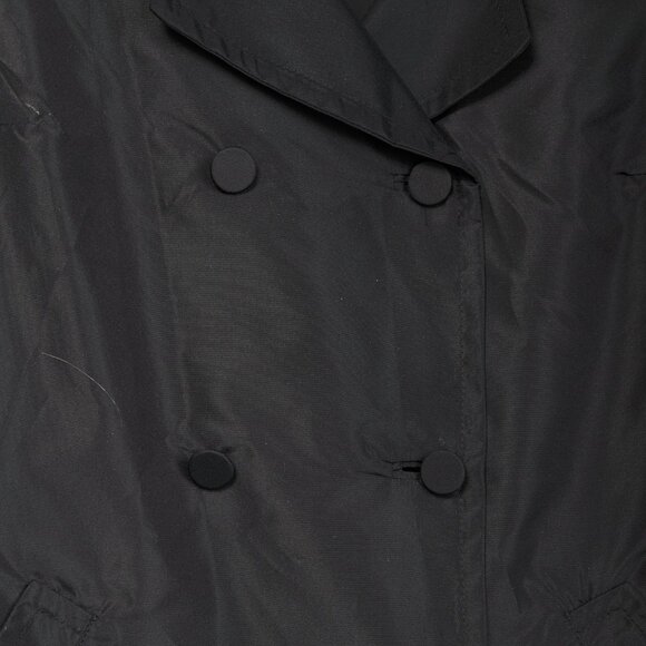 Prada Black Silk-Taffeta Belted Double-Breasted Trench Coat - Picture 8 of 11